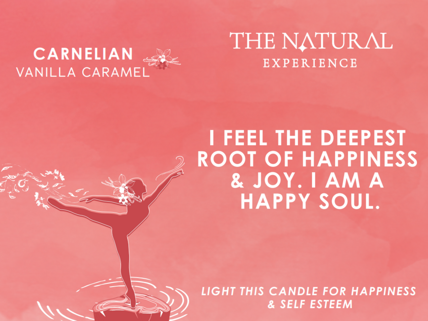 Affirmation Crystal candels: Carnelian