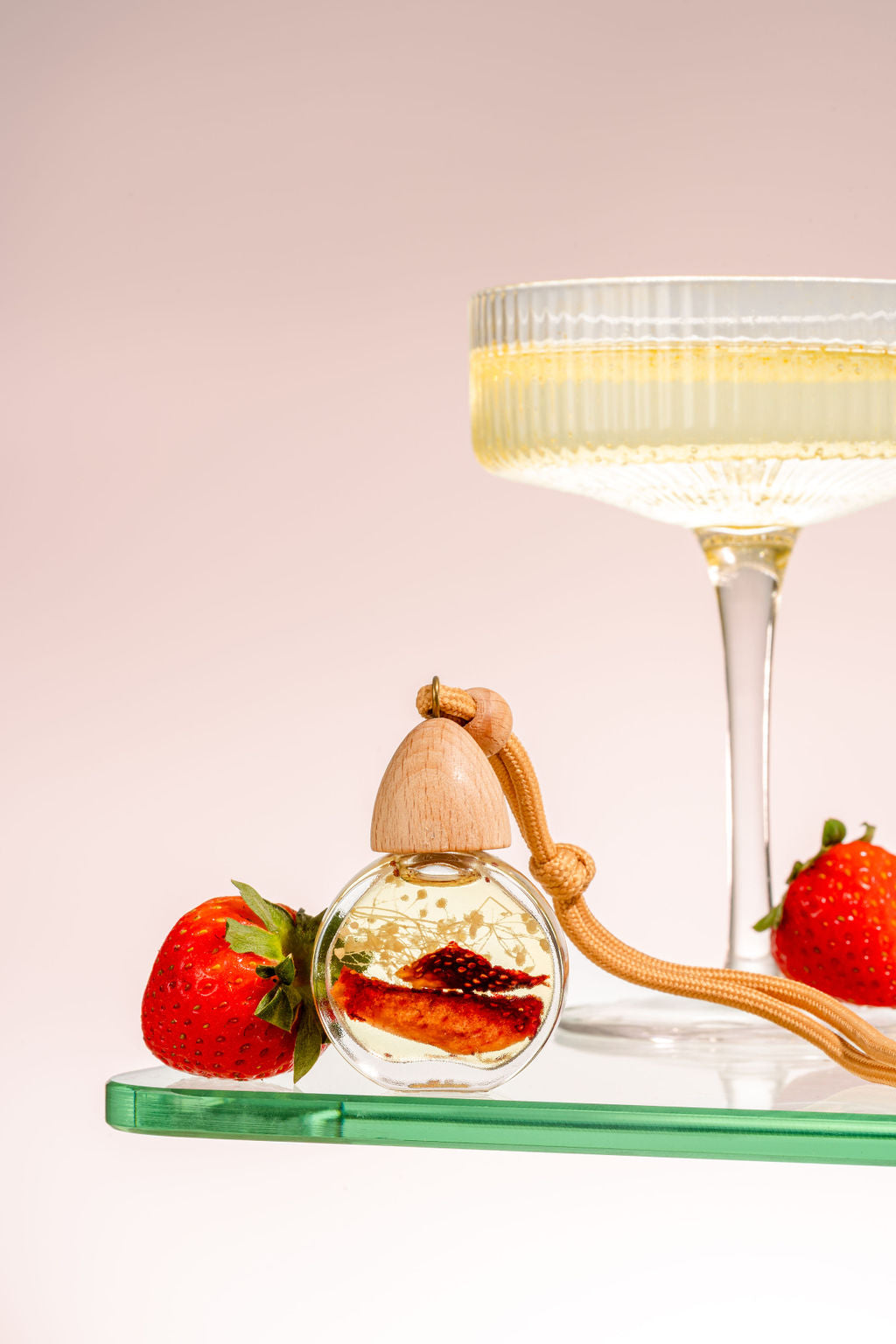 Strawberry Champagne - Car Air Freshener with Essential Oils