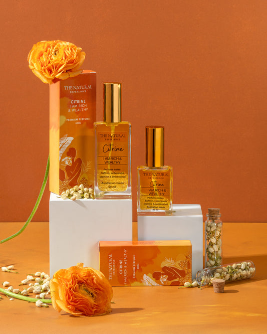 Citrine – I am Rich & Wealthy – Perfume for Money Wealth and Abundance.