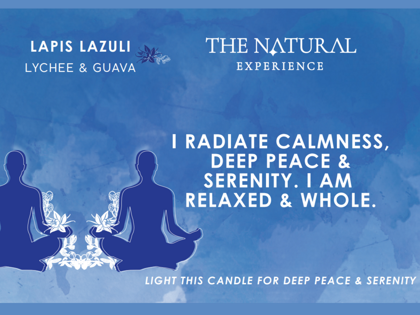Lapis Lazuli – Candle for Deep Peace and Serenity – Lychee and Guava