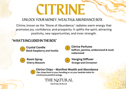 Citrine- Unlock Your Money, Wealth,& Abundance Box