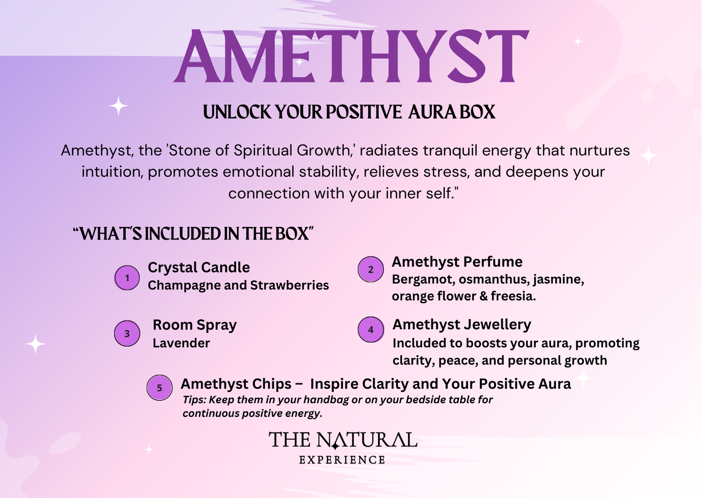 Amethyst - Unlock Your Positive  Aura Box