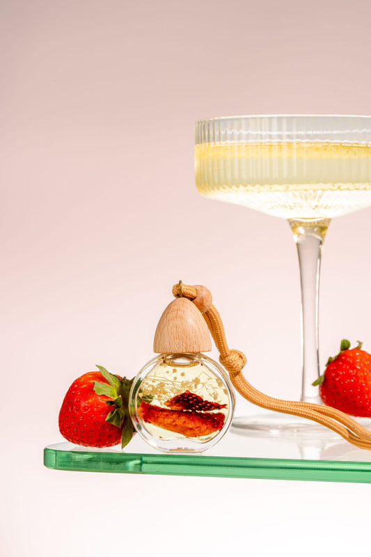 Strawberry Champagne - Car Air Freshener with Essential Oils