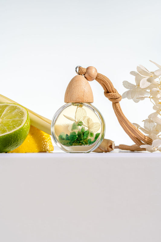 Lemongrass and Persian lemon - Car Air Freshener with Essential Oils