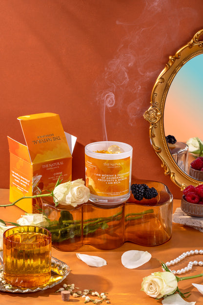 Citrine – Candle for Money Wealth and Abundance - Black Raspberry and Vanilla