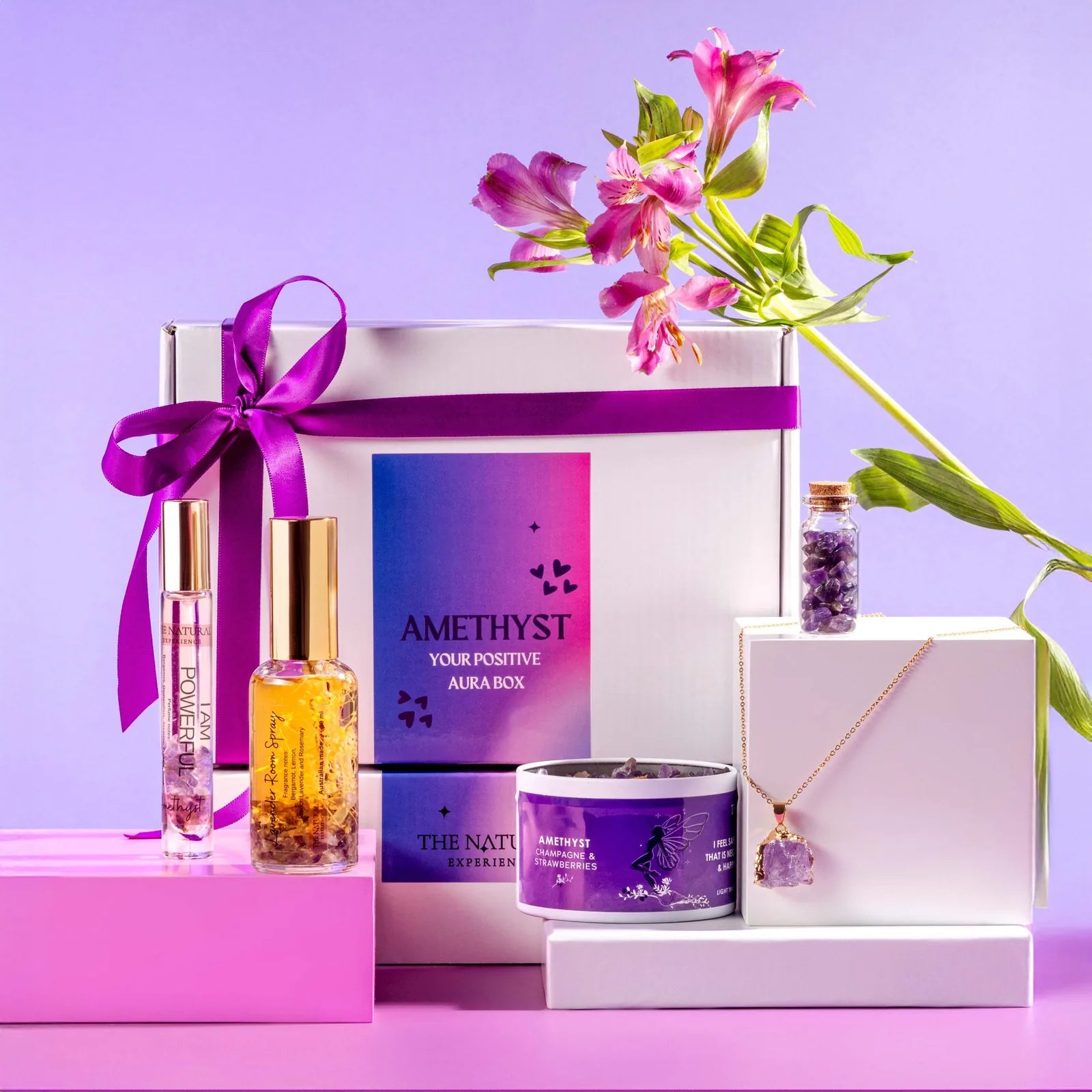 Amethyst gift box and all five products