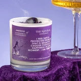Amethyst Crystal Candle